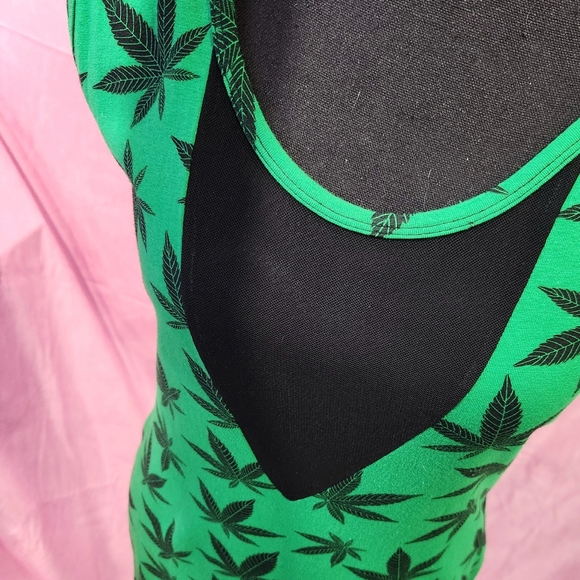 Switchblade stiletto green 420 vamp wiggle dress size xl pinup goth - Picture 5 of 10